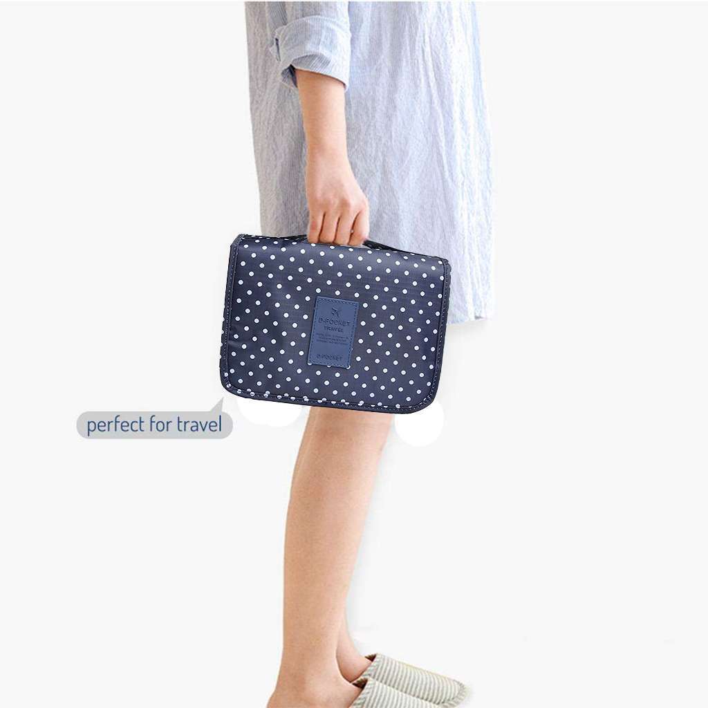 Waterproof Travel Cosmetic Organizer Bag Large Capacity Toiletry Case