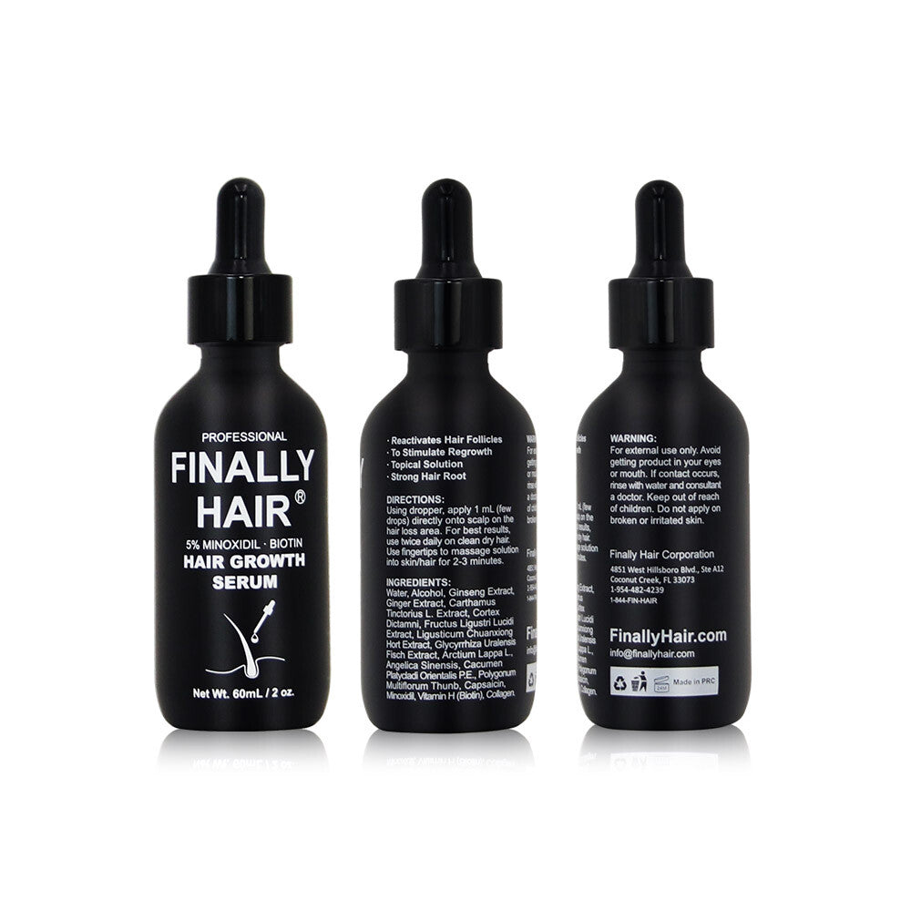 Minoxidil 5% Hair Growth Serum with Biotin & Collagen