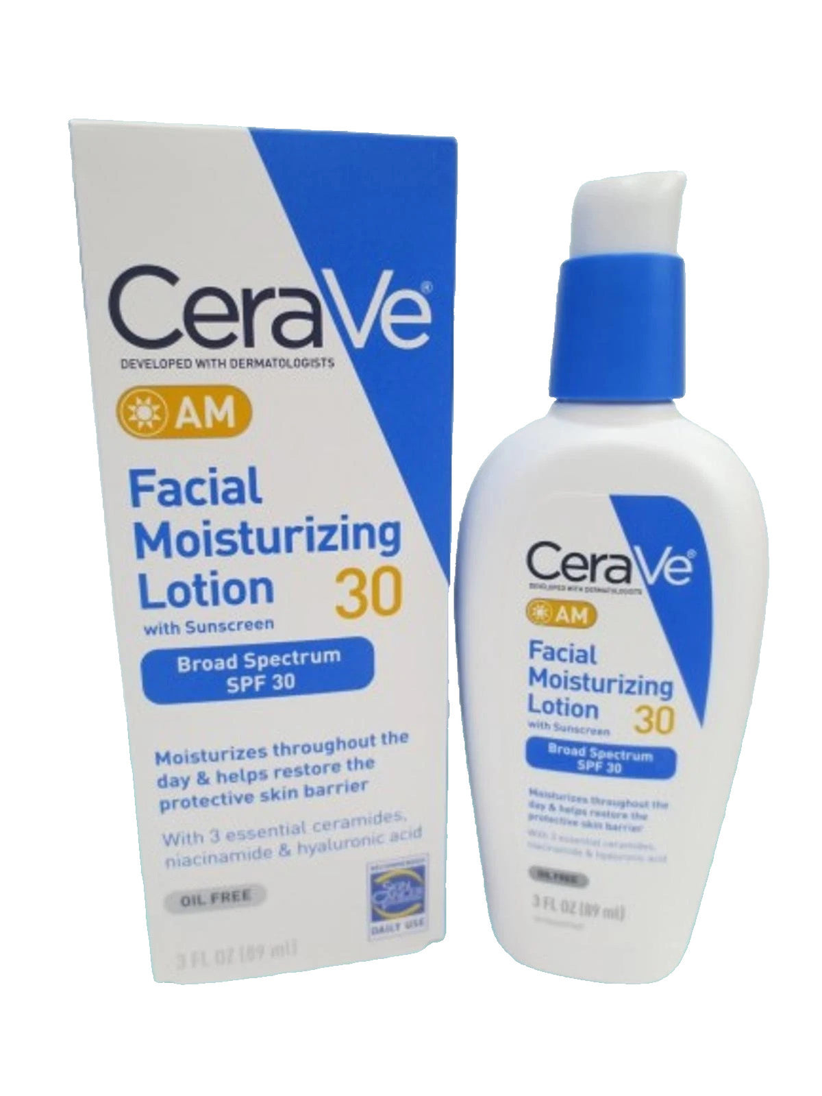 AM Facial Moisturizing Lotion with Sunscreen SPF 30 - 3 oz