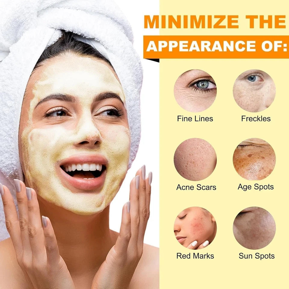 Turmeric & Kojic Acid Facial Cleanser with Brush for All Skin Types
