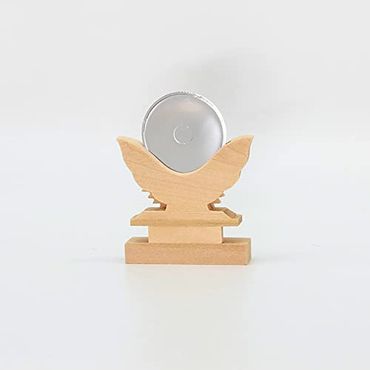 Shinto Mirror Sunburst 1.5 Inch Religious Mirror Chrome Plated Tabletop Decor