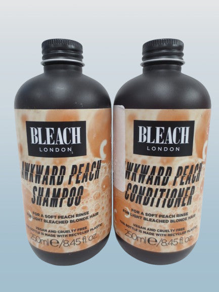 Bleach London Awkward Peach Shampoo & Conditioner Set 8.45 Oz Each