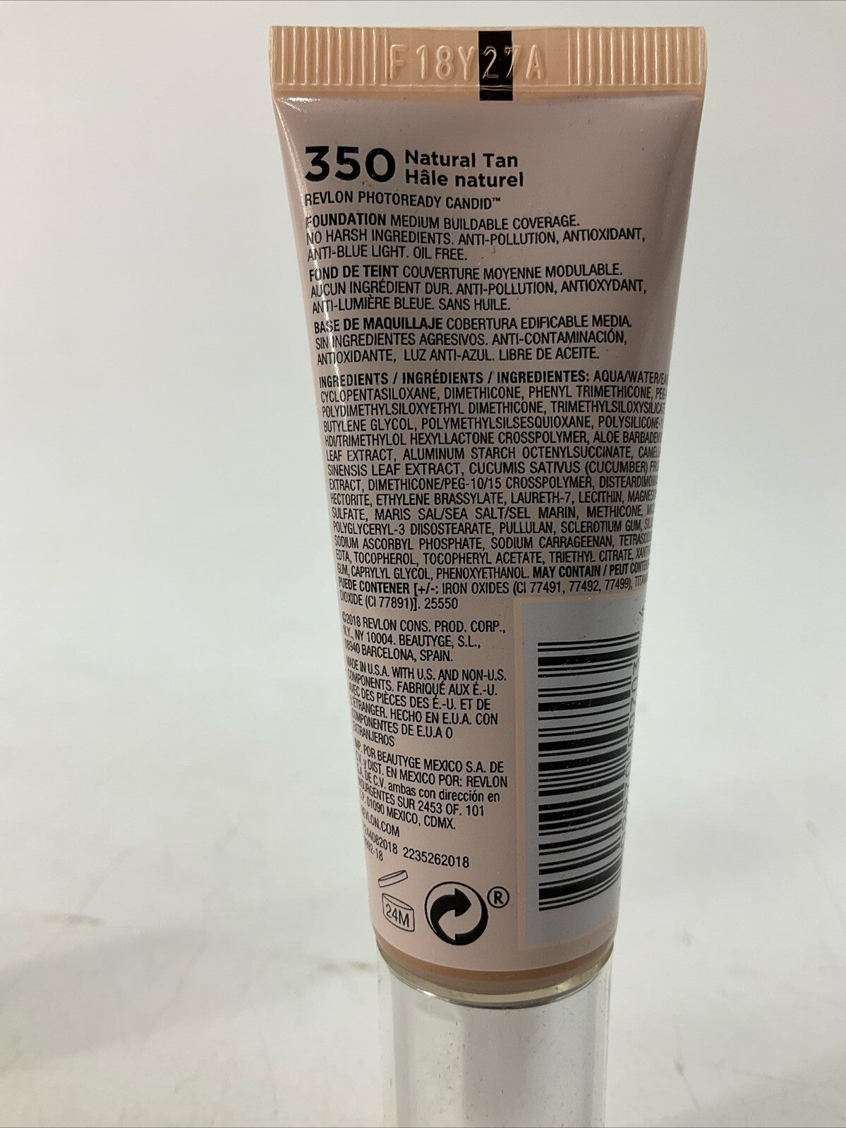 2 Pack Revlon PhotoReady Candid Anti-Pollution Foundation #350 Tan 0.75oz - New