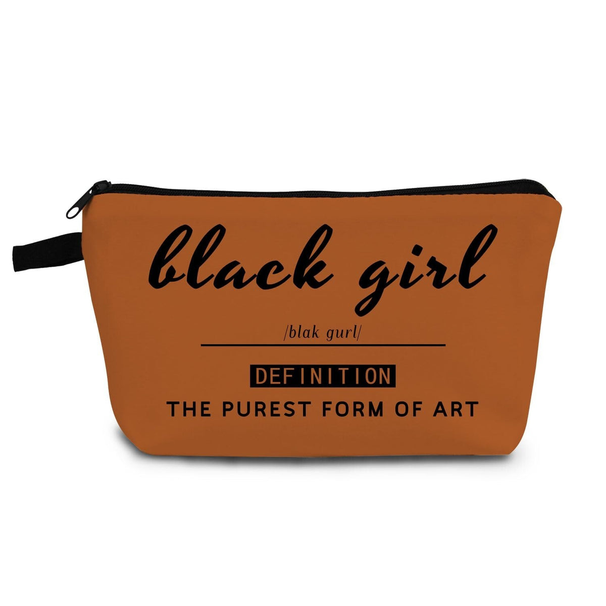African American Black Woman Makeup Bag Inspirational Organizer Toiletry Pouch