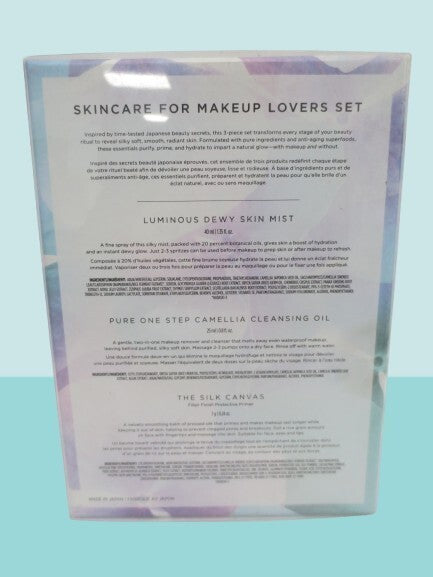 TATCHA Skincare Set with Skin Mist, Cleansing Oil & Silk Canvas Primer