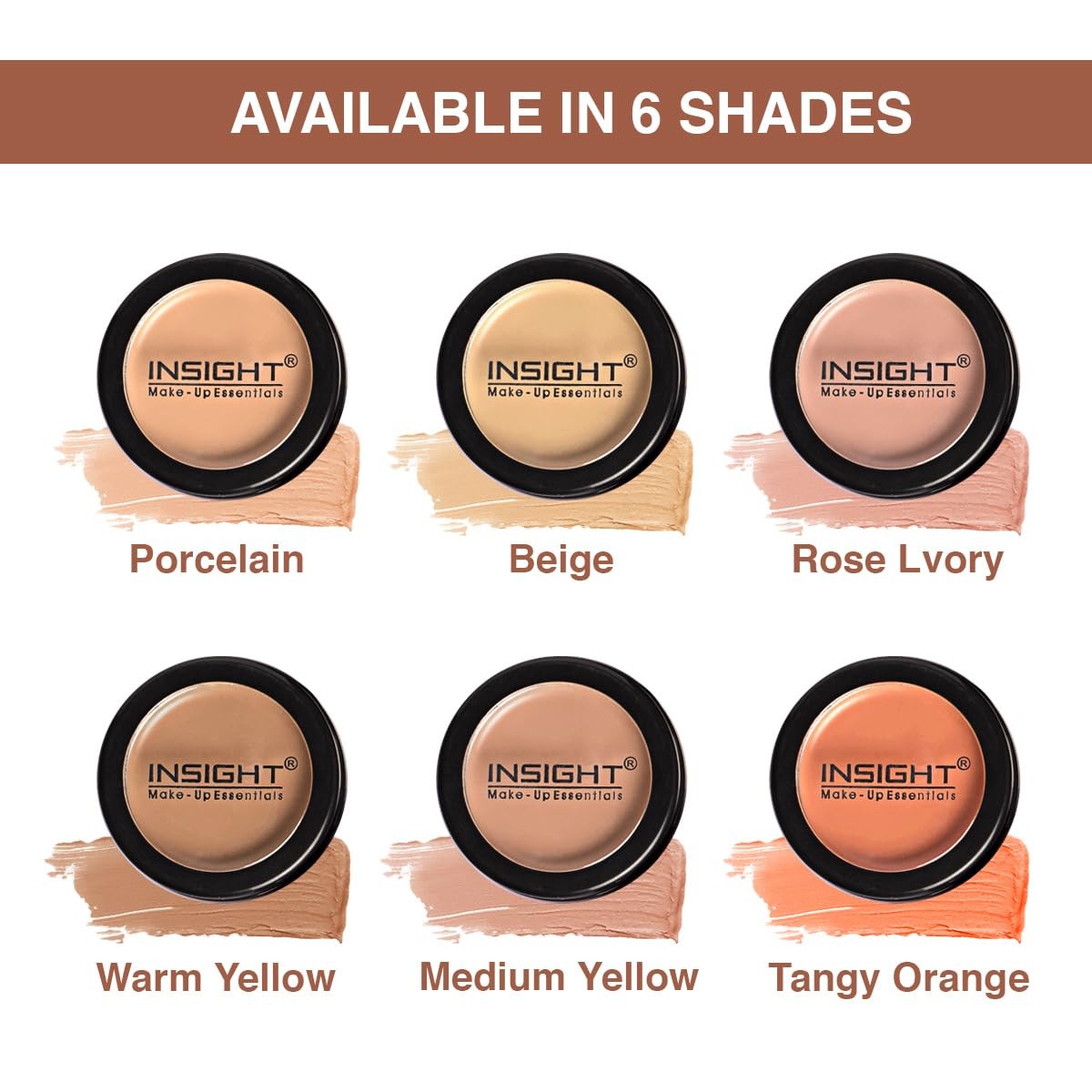 Waterproof Concealer Beige Long Lasting Buildable Face Makeup 3.5g