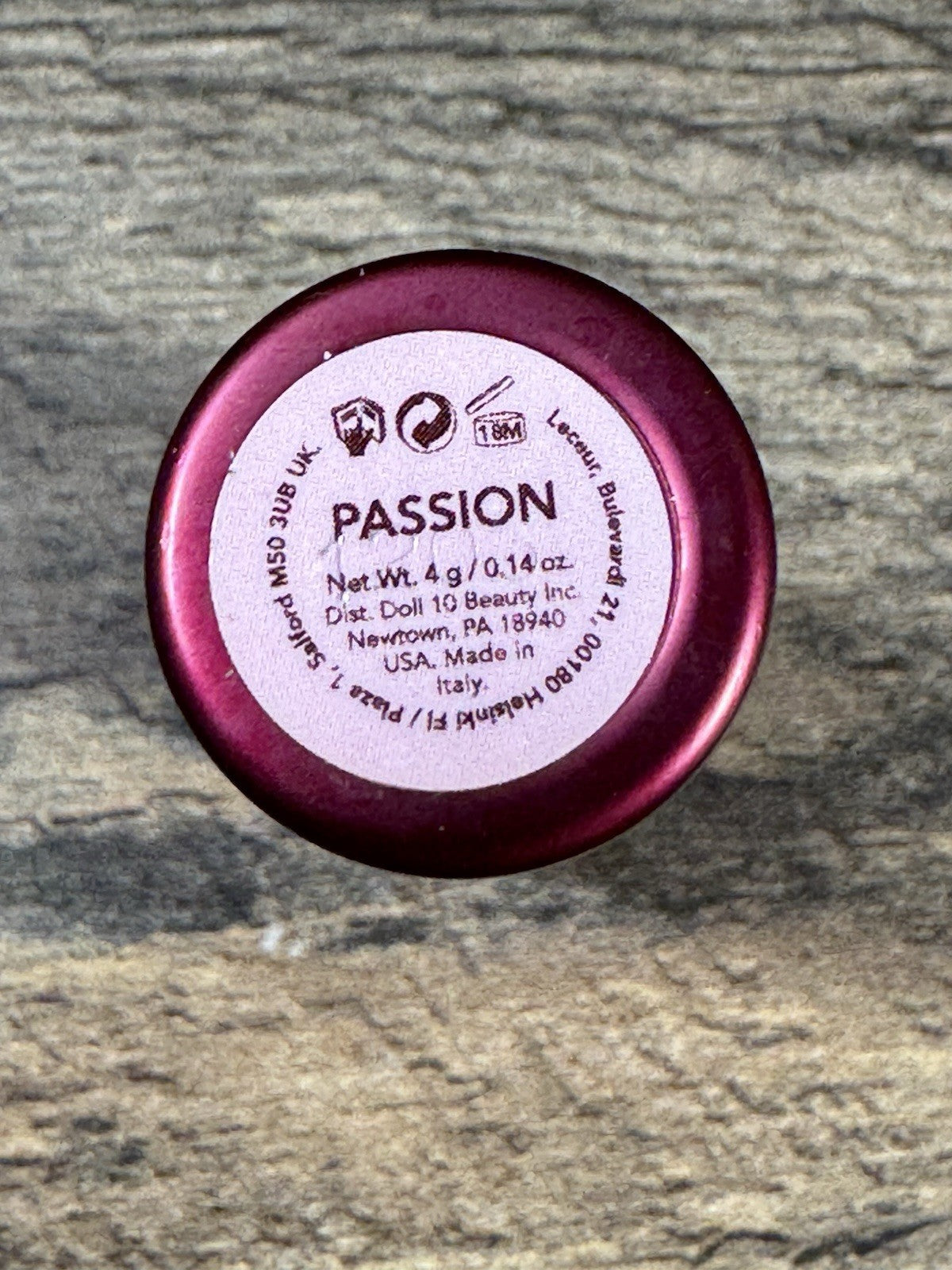 Lip Tint Balm Passion Berry Pink 0.14 oz Hydrating Moisturizing Lip Color