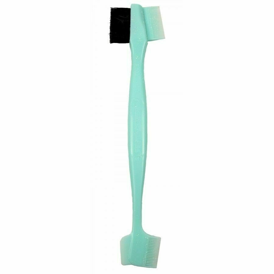 Hair Edge Brush with 100% Boar Bristles - 4 in 1 Fine Hair Comb & Spatula
