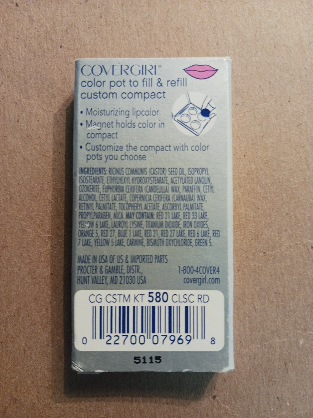 Lipstick Refill Classic Red #580 - Lip Color Pot