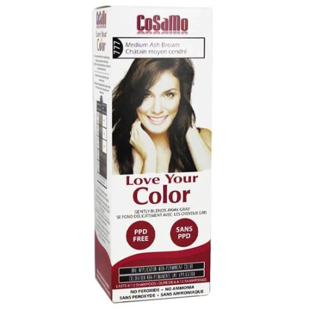 CoSaMo Love Your Color Hair Color #777 Medium Ash Brown