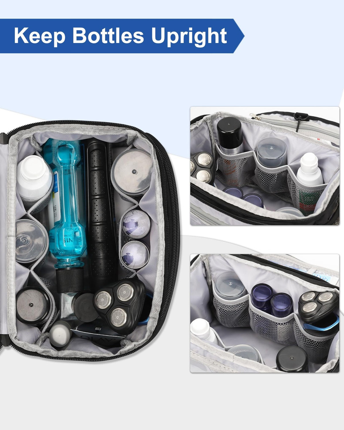 Water-Resistant Hanging Toiletry Bag for Men and Women Large Organizer