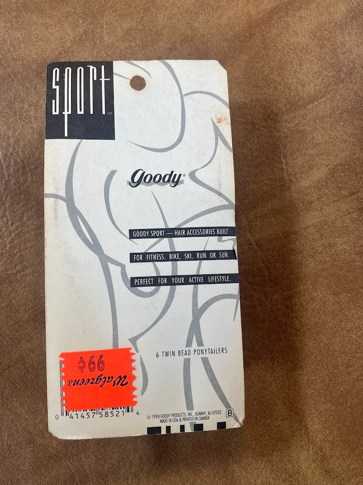 1990 Goody Sport Ponytailers 2913 Ponytail Holders Multi Colored