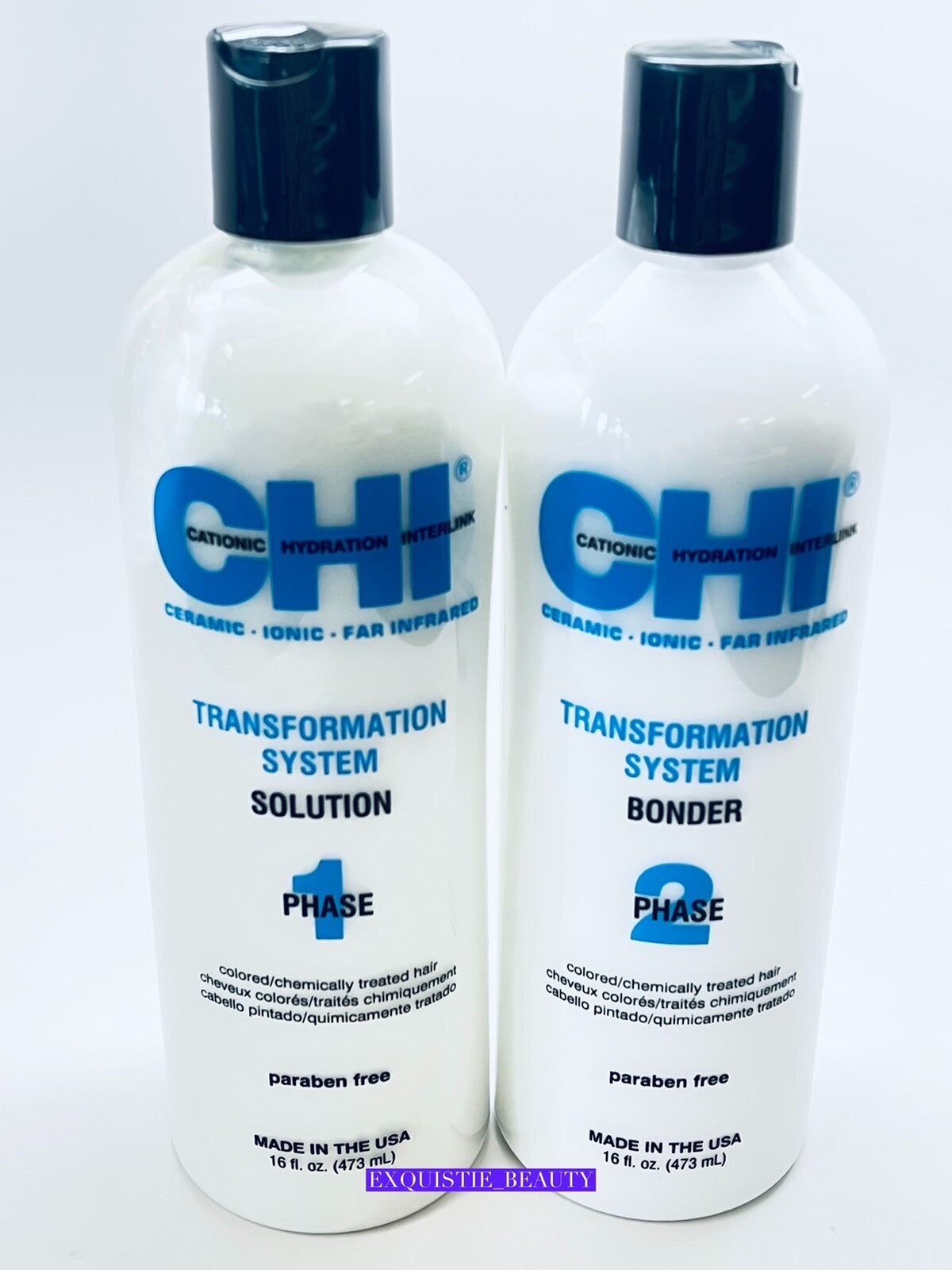 Chi Transformation Solution Formula B Phase 1 & 2 for Chemically Treated Hair 16oz