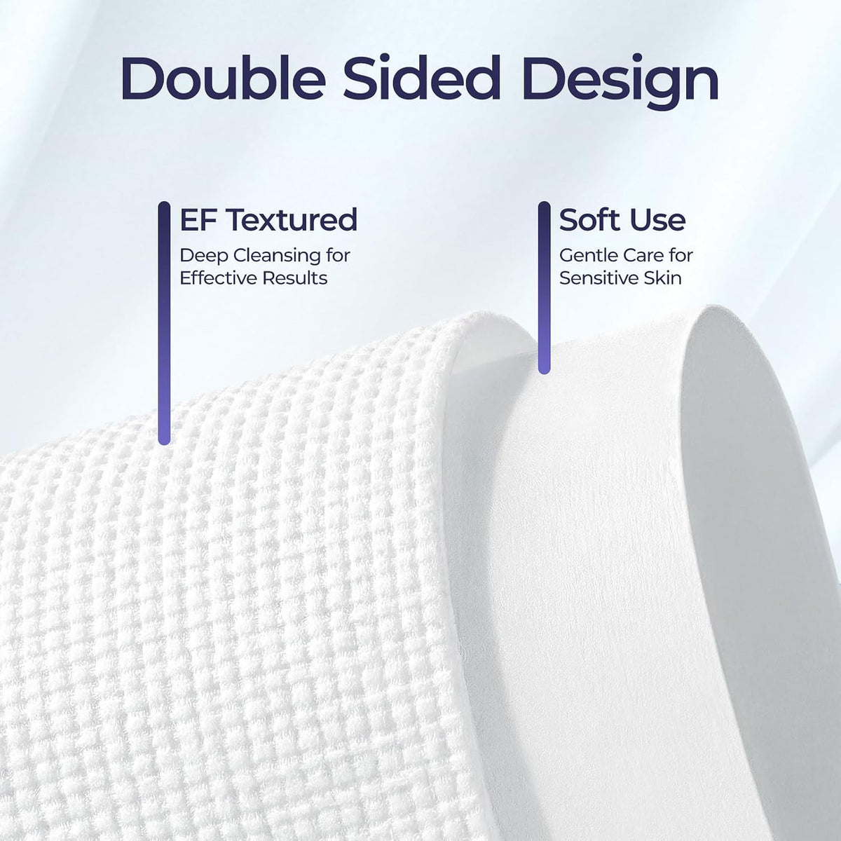 Disposable Face Towels Ultra Soft 10x12 Inch for Sensitive Skin - Pack of 120