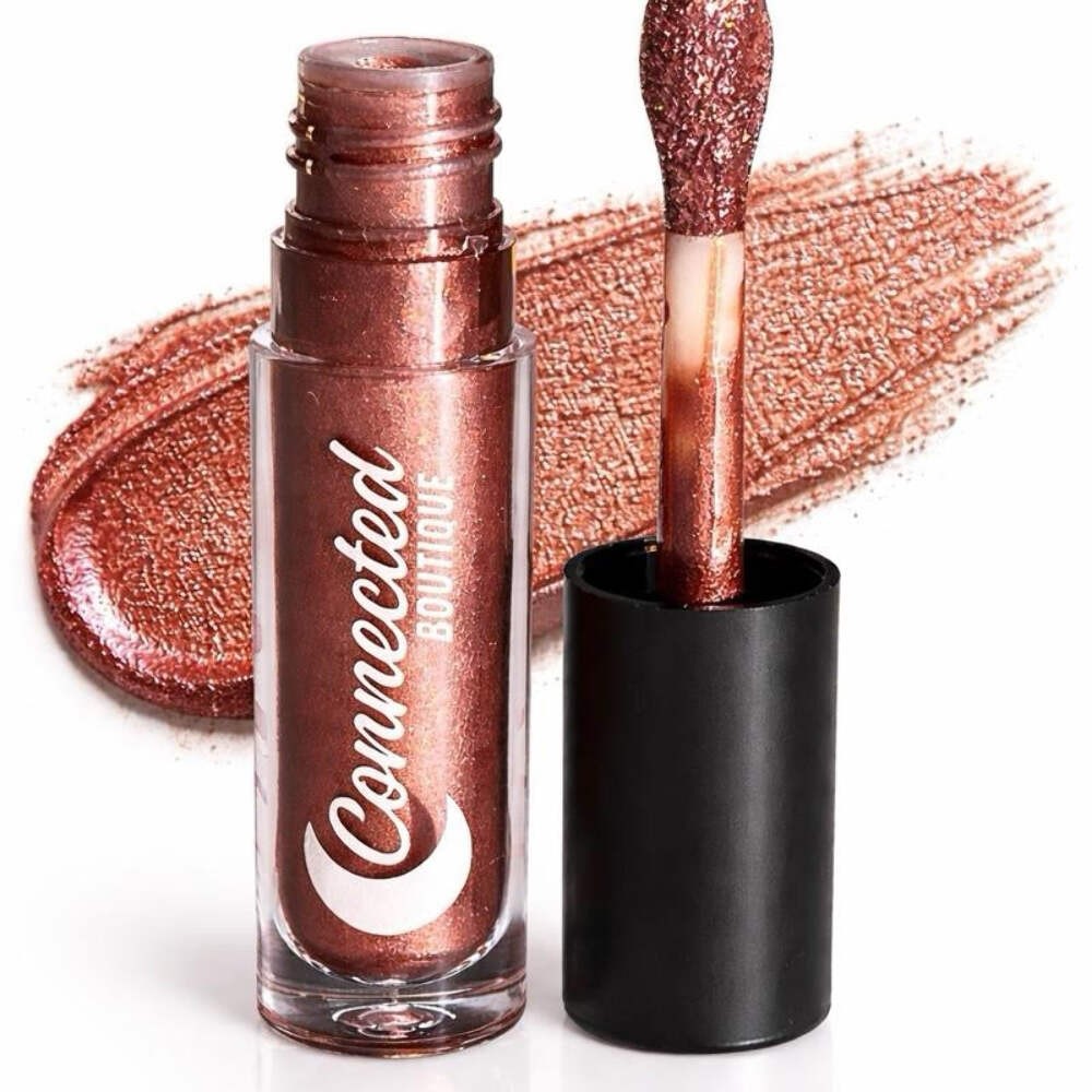 Rose Gold Lip Oil Hydrating Metallic Gloss - Nourishing Lip Shine