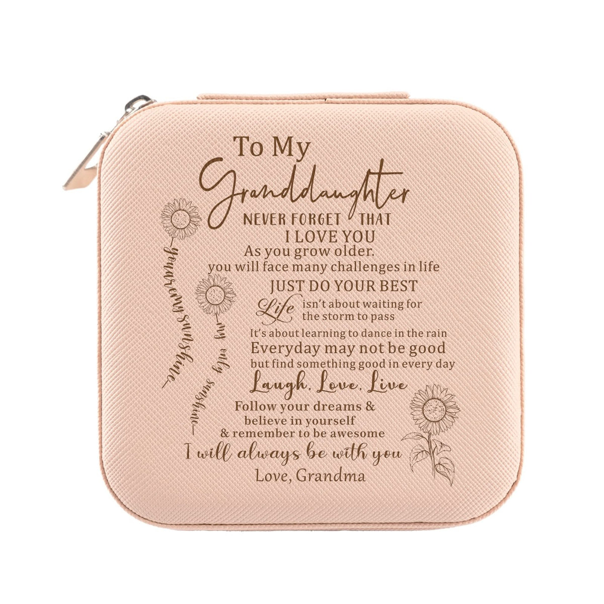 Granddaughter Jewelry Box Organizer from Grandma – Gift for Birthdays & Special Occasions