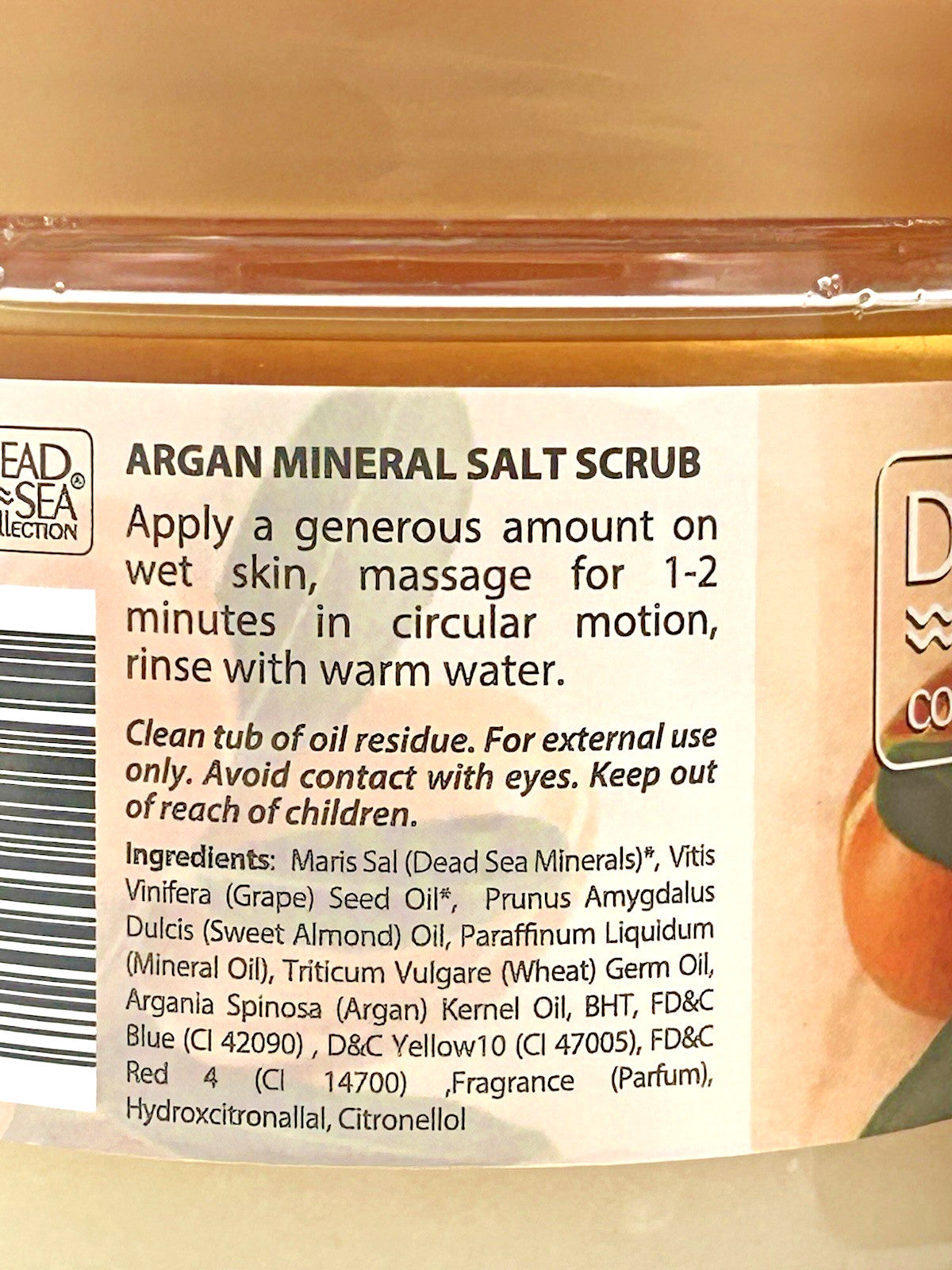 Dead Sea Collection Argan Exfoliating Mineral Salt Scrub, 2-Pack
