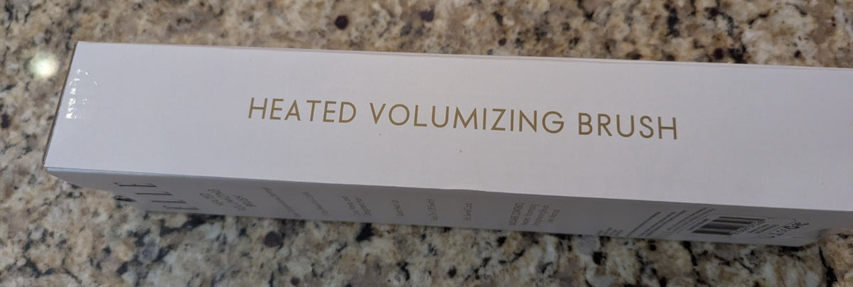 Elle Heated Volumizing Hair Brush with Dual Temperature Settings - White