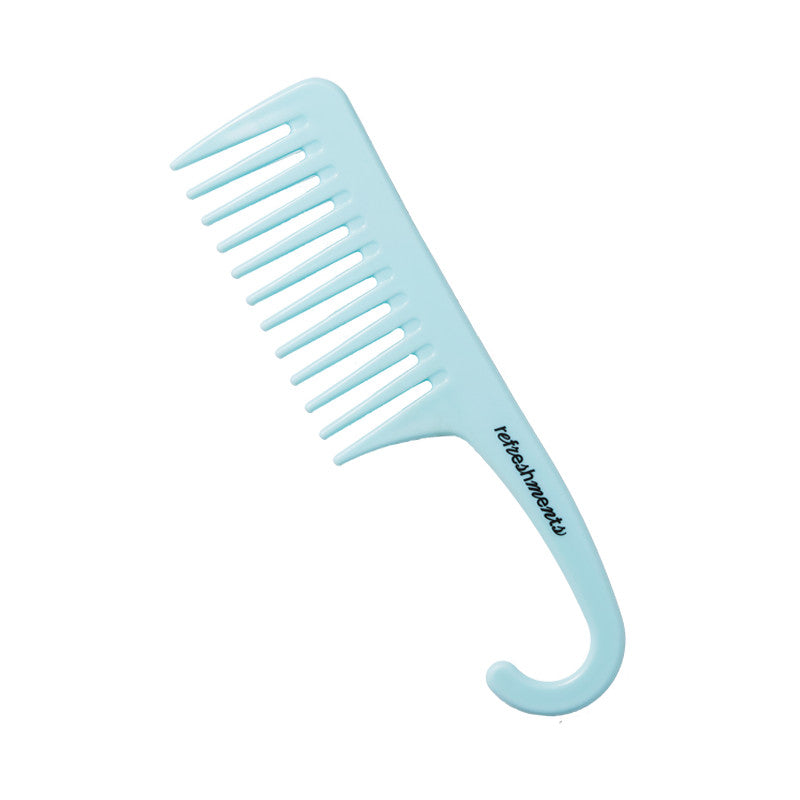 Wide Tooth Detangling Comb in Blue - Pack of 2 for Thick & Curly Hair