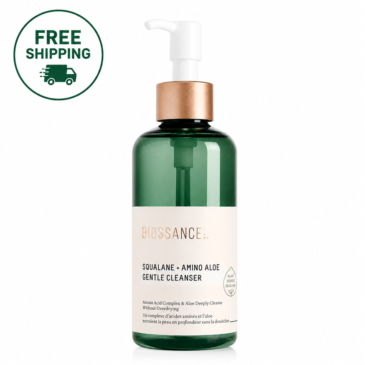 Biossance Squalane + Amino Aloe Gentle Facial Cleanser 6.76 oz / 200ml