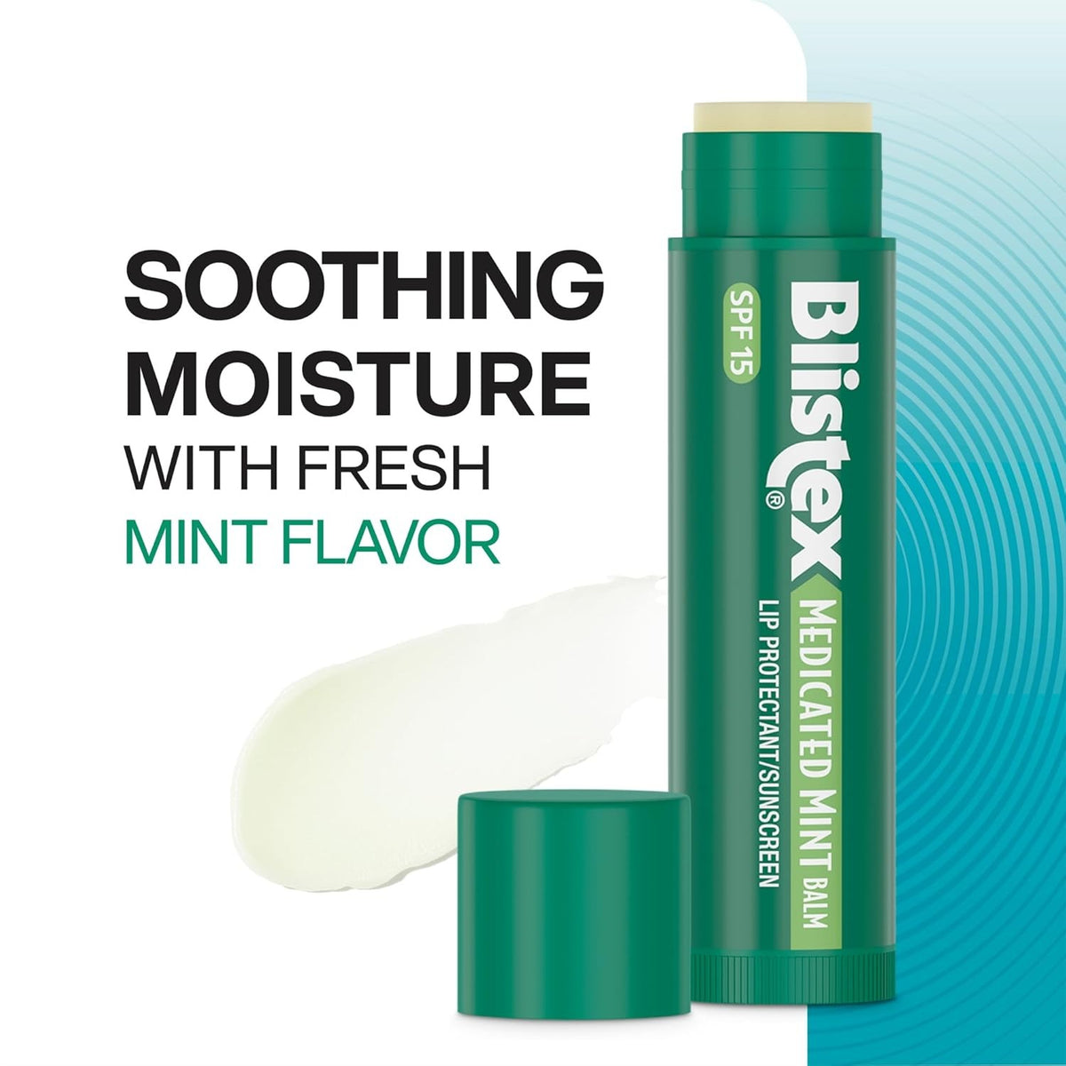 Medicated Mint Lip Balm with SPF 15 - Moisturizes & Protects Lips