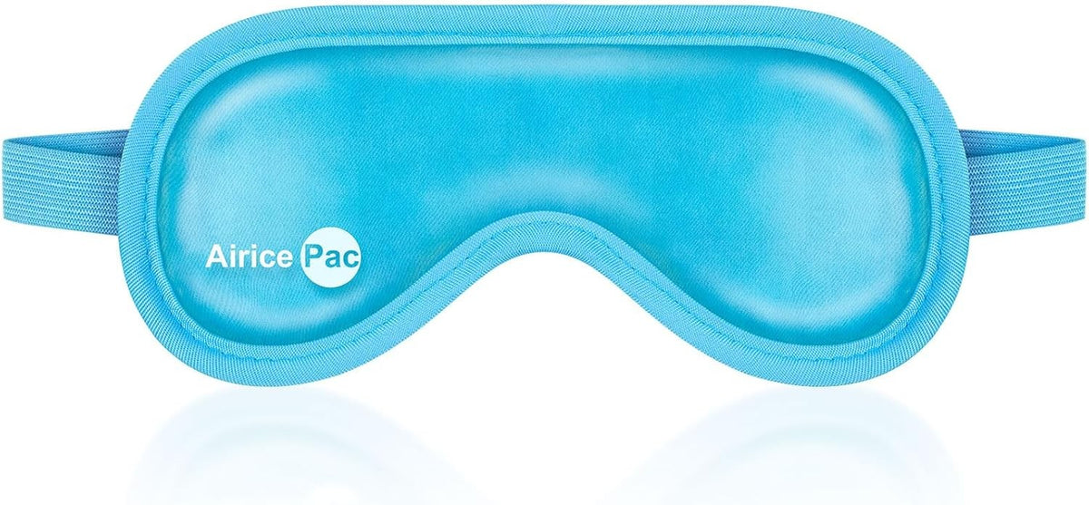 Cooling Eye Mask Gel Ice Pack for Puffy Eyes and Headache Relief