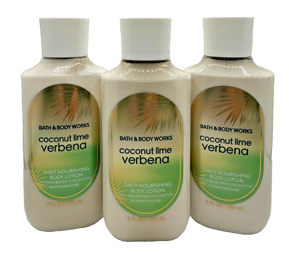 Coconut Lime Verbena Body Lotion 8 oz - Pack of 3