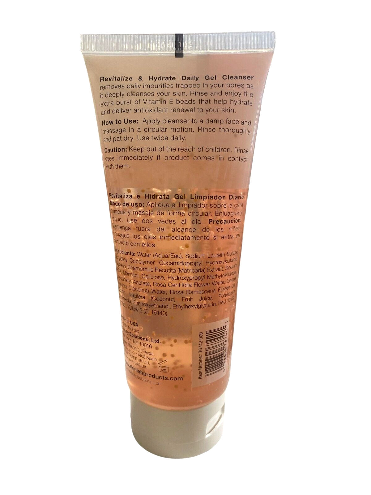 Revitalize & Hydrate Daily Gel Cleanser with Vitamin E & Rose Oil