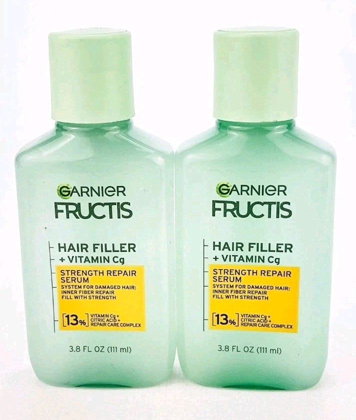 Garnier Fructis Vitamin C Hair Filler Strength Repair Serum 3.8 oz - 2 Pack