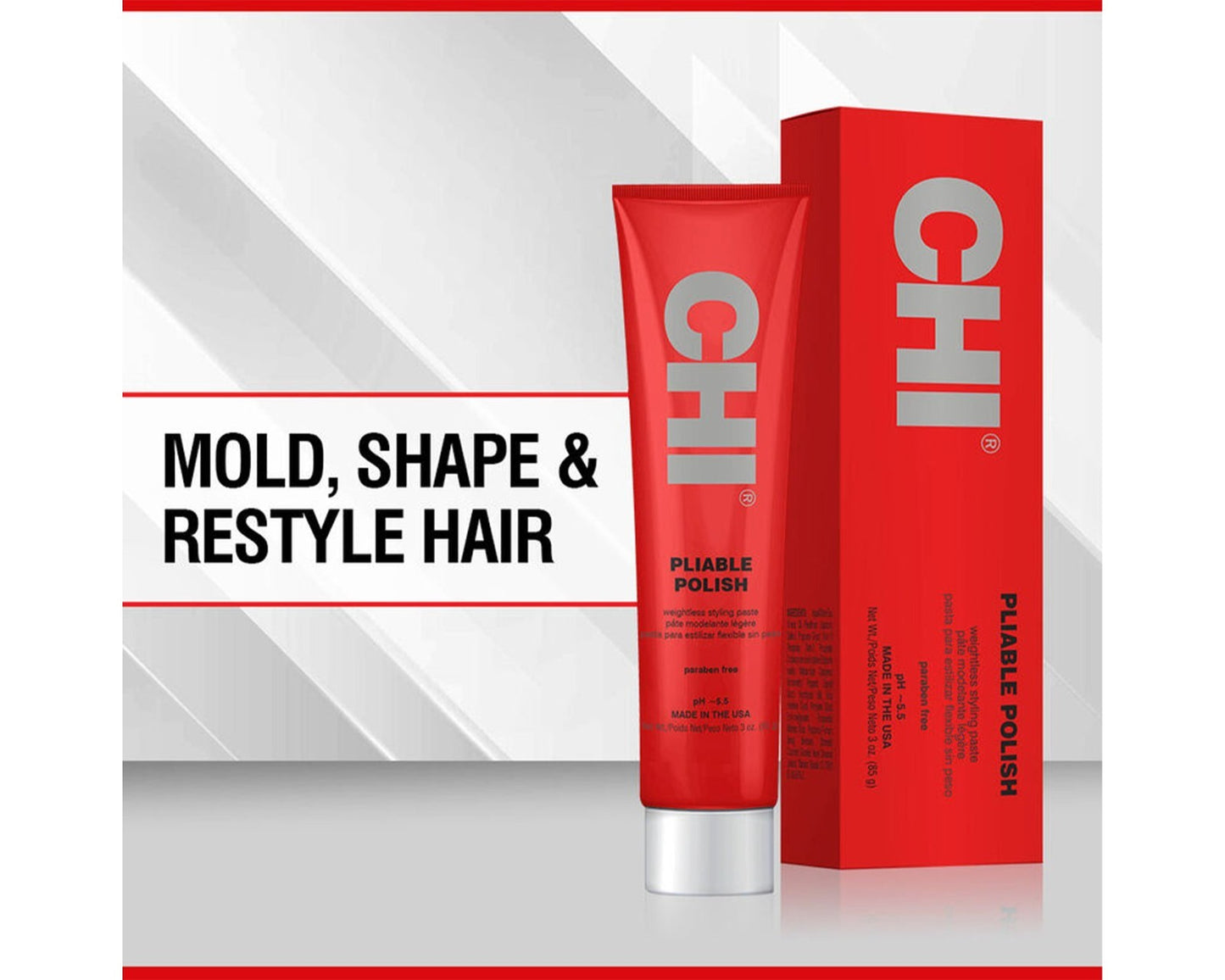 Weightless Hair Styling Paste with Flexible Hold & Shine - 3oz