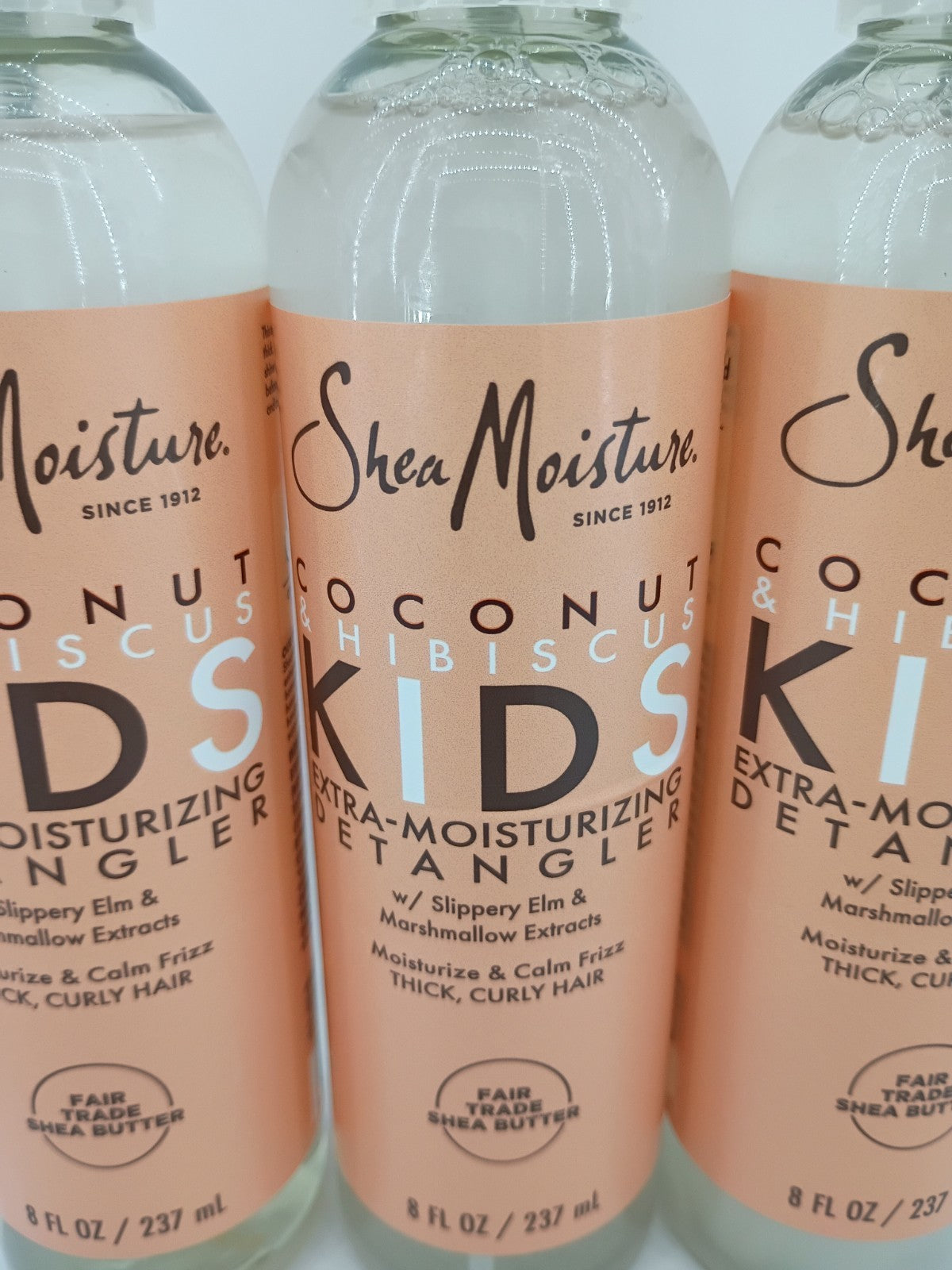 Shea Moisture Kids Detangler Spray with Coconut & Hibiscus - 8oz, Pack of 3
