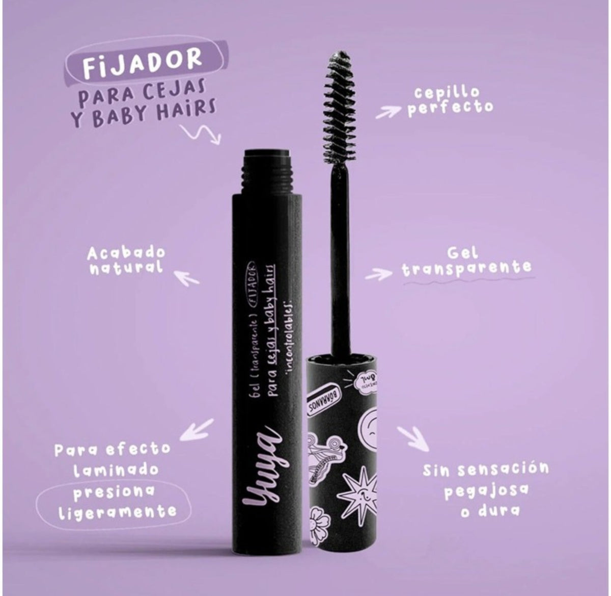 Eyebrow Hair Gel with Applicator Brush - Long-lasting Brow Styling
