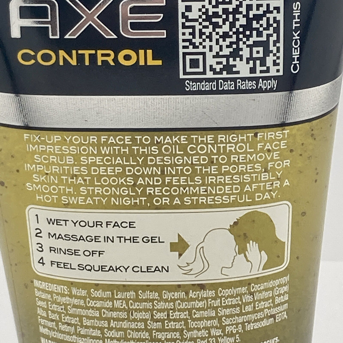 1) Axe Controil Oily Skin Face Scrub Wash DISCONTINUED Control 5 FL OZ