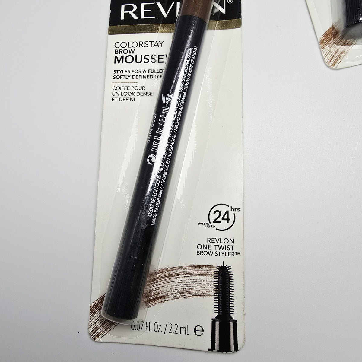 Revlon ColorStay Brow Mousse 402 Soft Brown - Set of 3, Long-Lasting Eyebrow Makeup