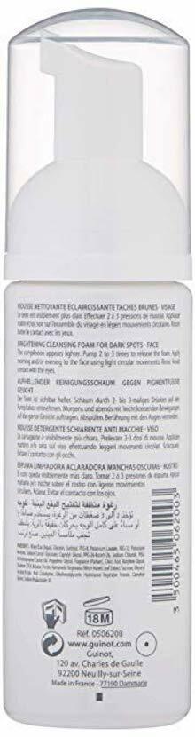 Brightening Facial Cleansing Foam - Gentle Mousse for Skin Brightening & Pore Tightening - 5.07 oz / 150 ml