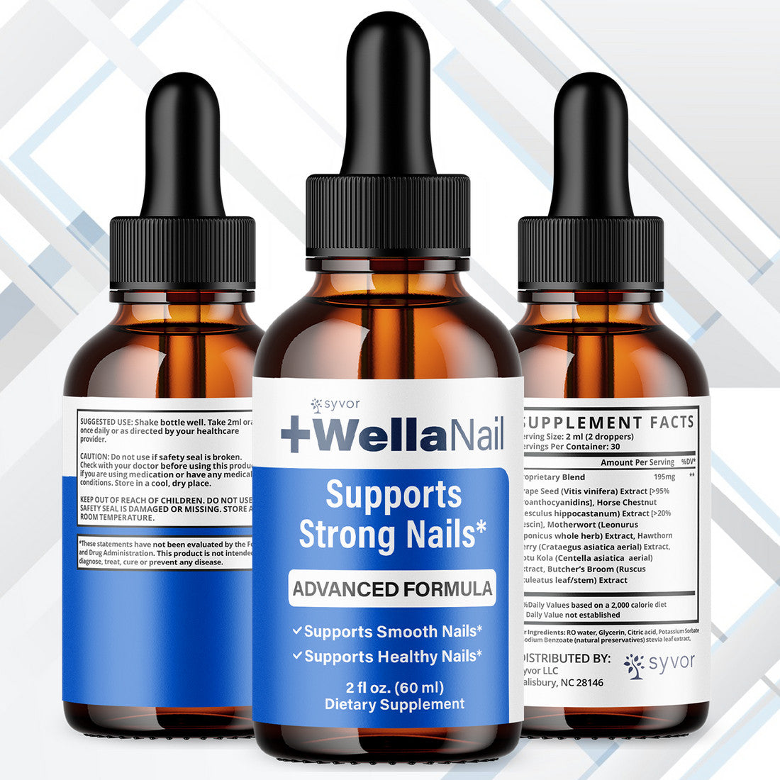 Nail Support Liquid Drops for Healthy Nails & Fungal Protection - 30 Servings