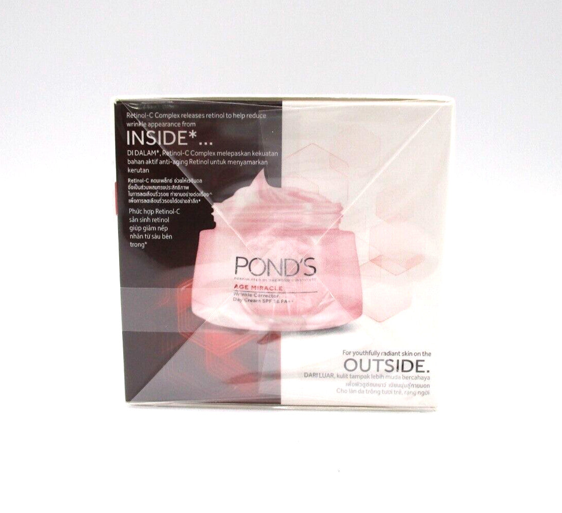 Pond's Age Miracle Wrinkle Corrector Day Cream SPF 18 PA++ 50g - Anti-Aging Moisturizer