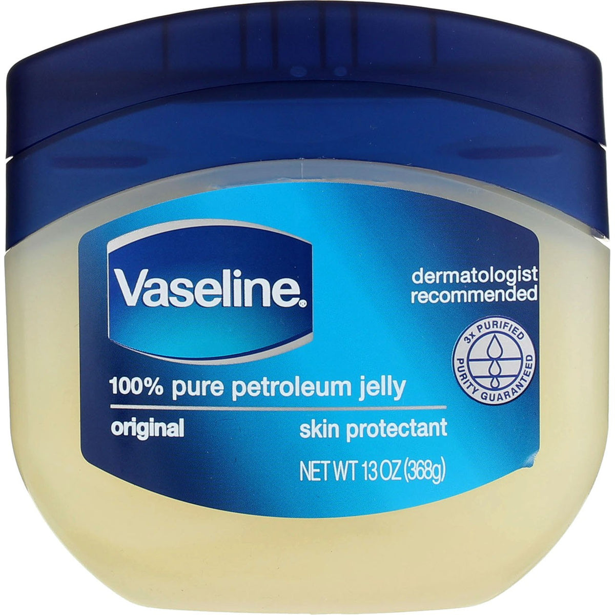3 Pack Vaseline Petroleum Jelly Skin Protectant Jar, Original, 13 oz