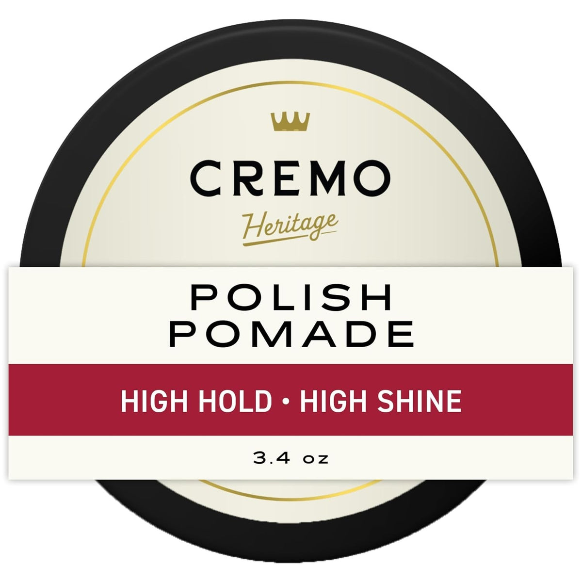 Men's Polish Hair Pomade - High Hold & Shine for Thick Hair - 3.4 Oz