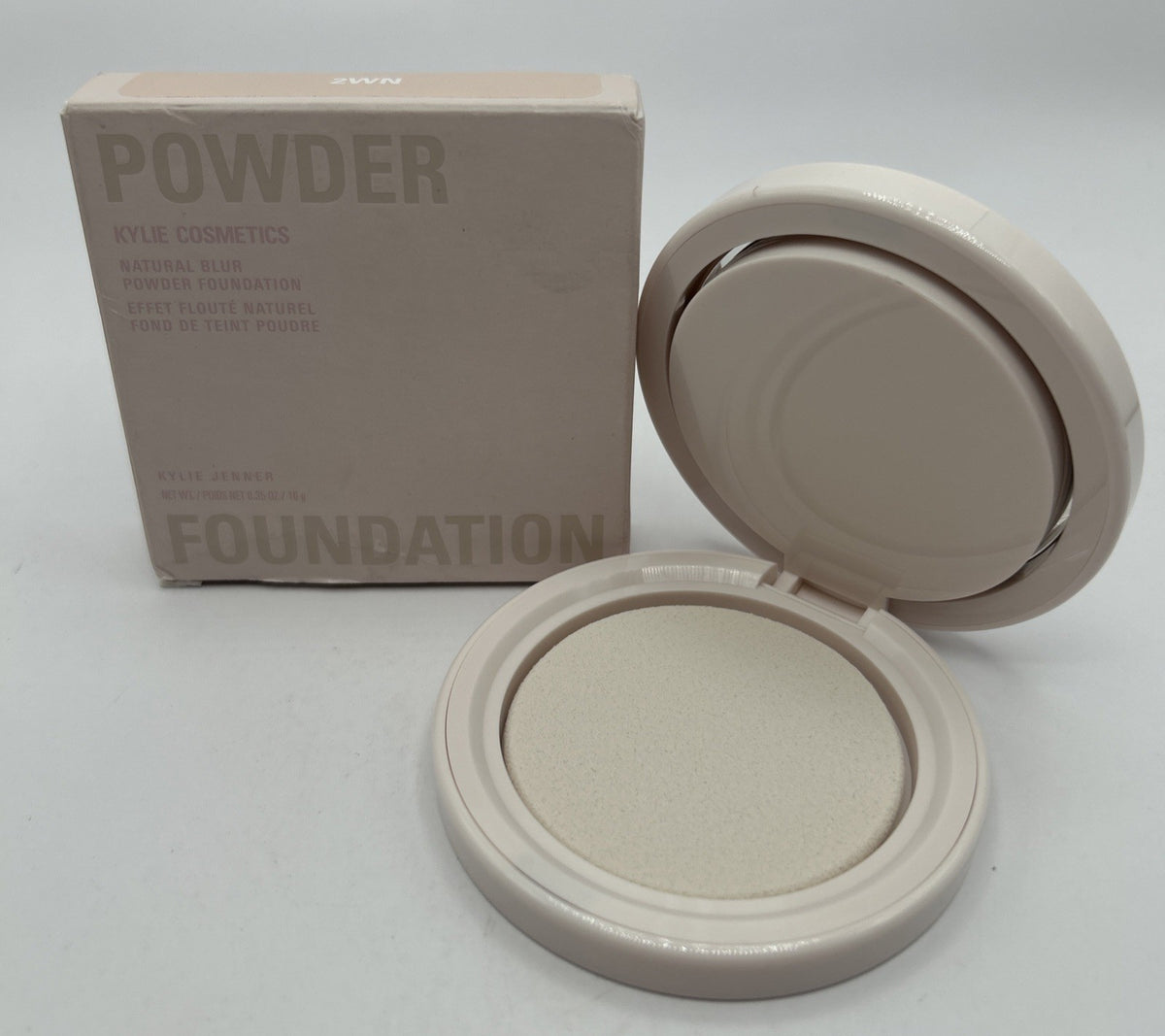 Kylie Cosmetics Natural Blur Powder Foundation 2WN - Light Matte Finish, 0.35 oz