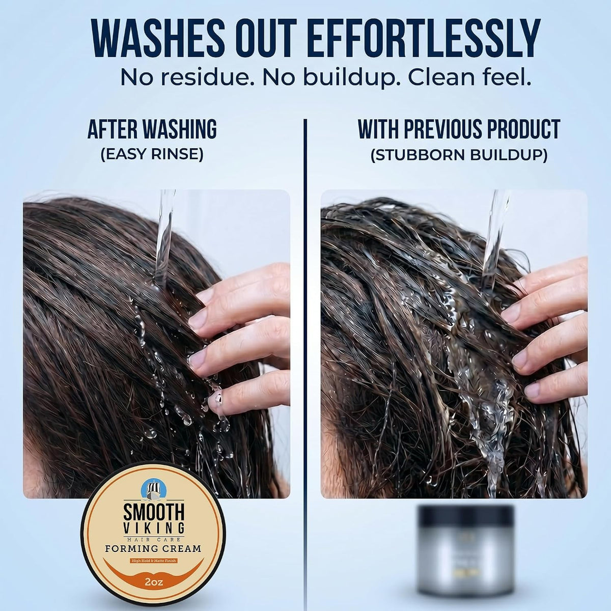 Hydrating Matte Hair Paste - High Hold Men's Styling Cream, 2oz Travel Size