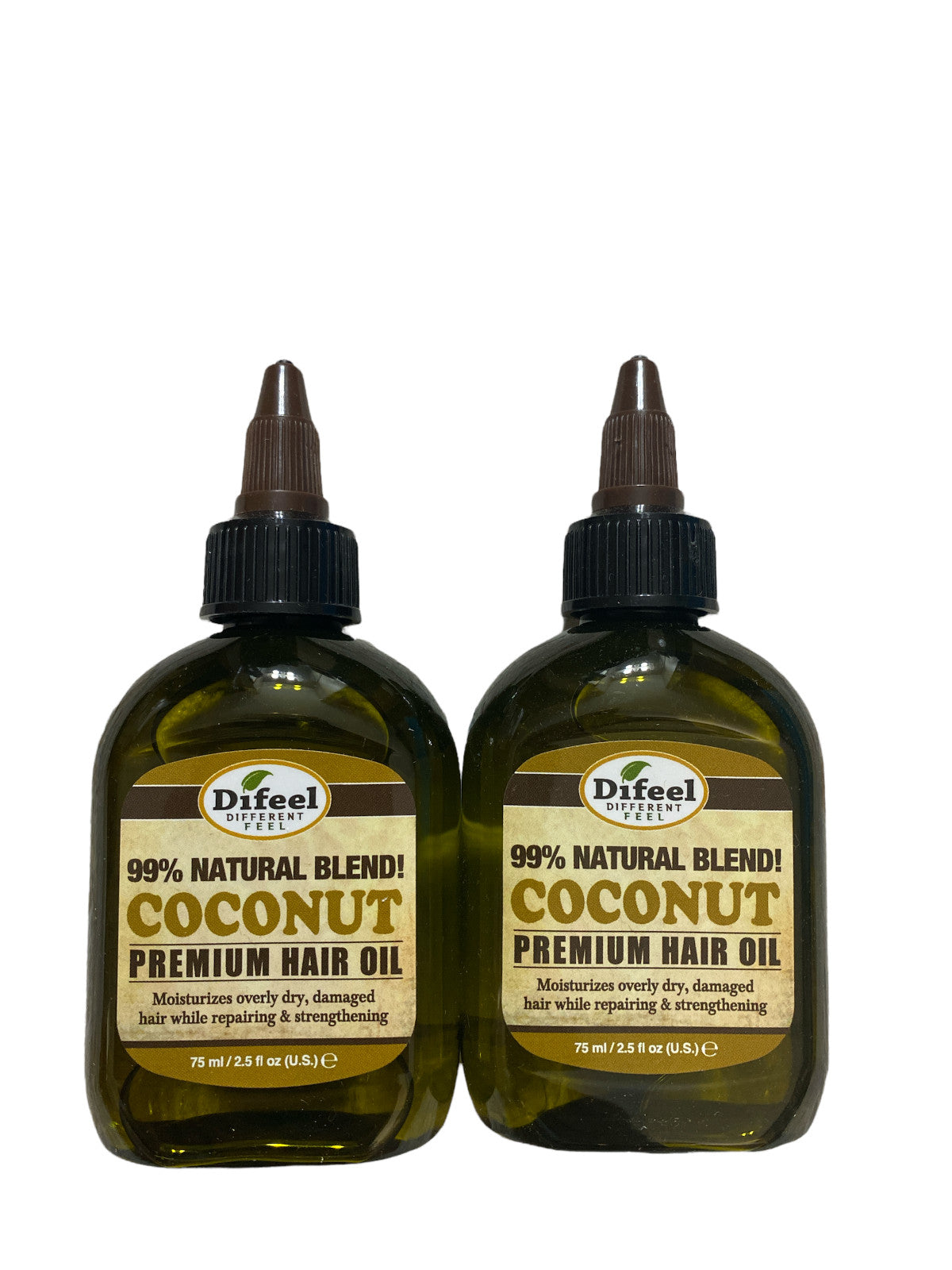 Deep Conditioning Coconut Hair Oil Set - 75ml x 2 Natural Hair Treatment