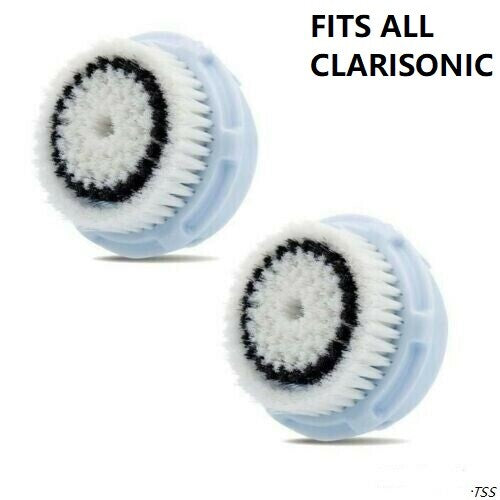 Delicate Facial Brush Heads for Clarisonic, 2 Pack - Fits Mia, Aria, Pro & More