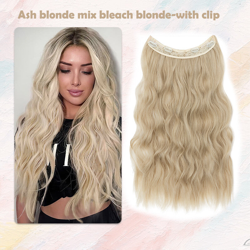 Hair Extensions with Elastic Band & Miracle Ring - Thick, Real Hair
