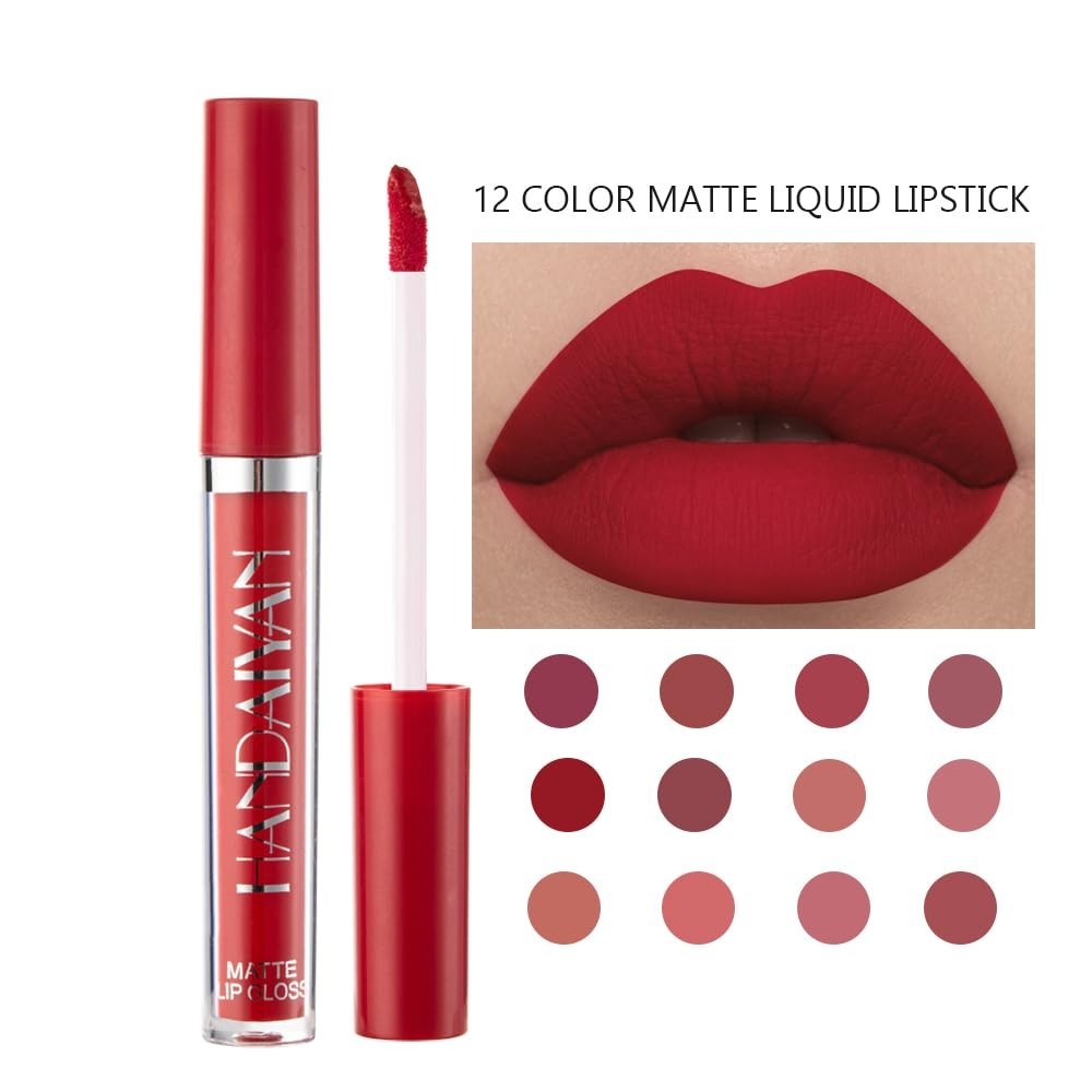 Matte Liquid Lipstick Set - Long Lasting, Moisturizing, 3 Shades