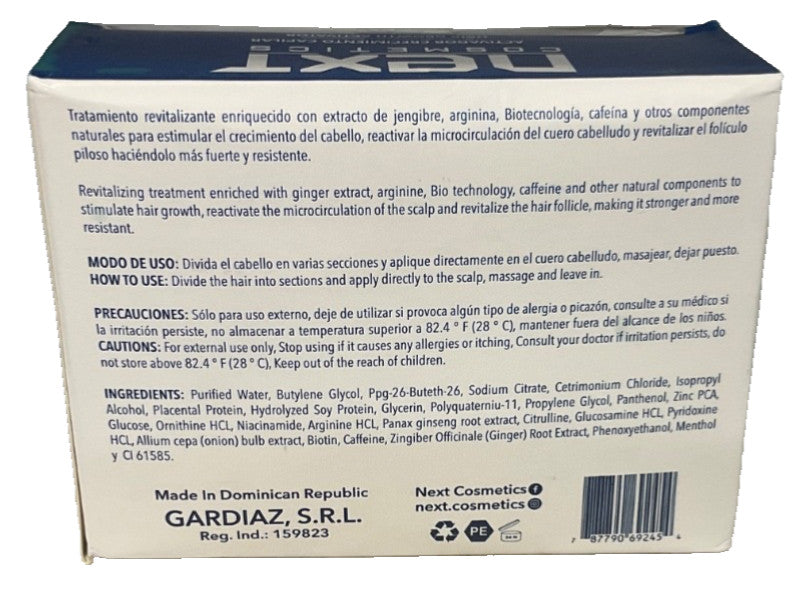 Next Cosmetics Energy Activator Hair Growth Ampoules, 12 count