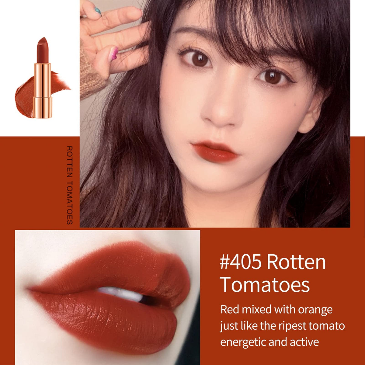 Velvet Matte Lipstick Set - 3 Colors with Chain Bag, Waterproof & Long-Lasting