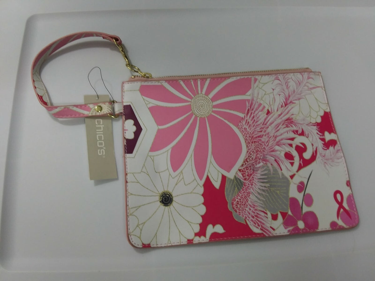 Floral Printed Zip Pouch for Travel & Storage - Living Beyond Breast Cancer