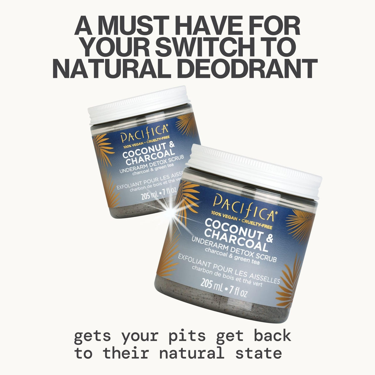 Pacifica Coconut & Charcoal Underarm Detox Scrub Exfoliant