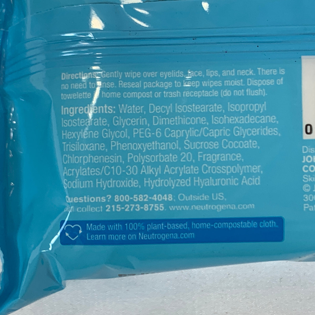 Makeup Remover & Hydro Boost Face Wipes - Total 114 Cleansing Towelettes